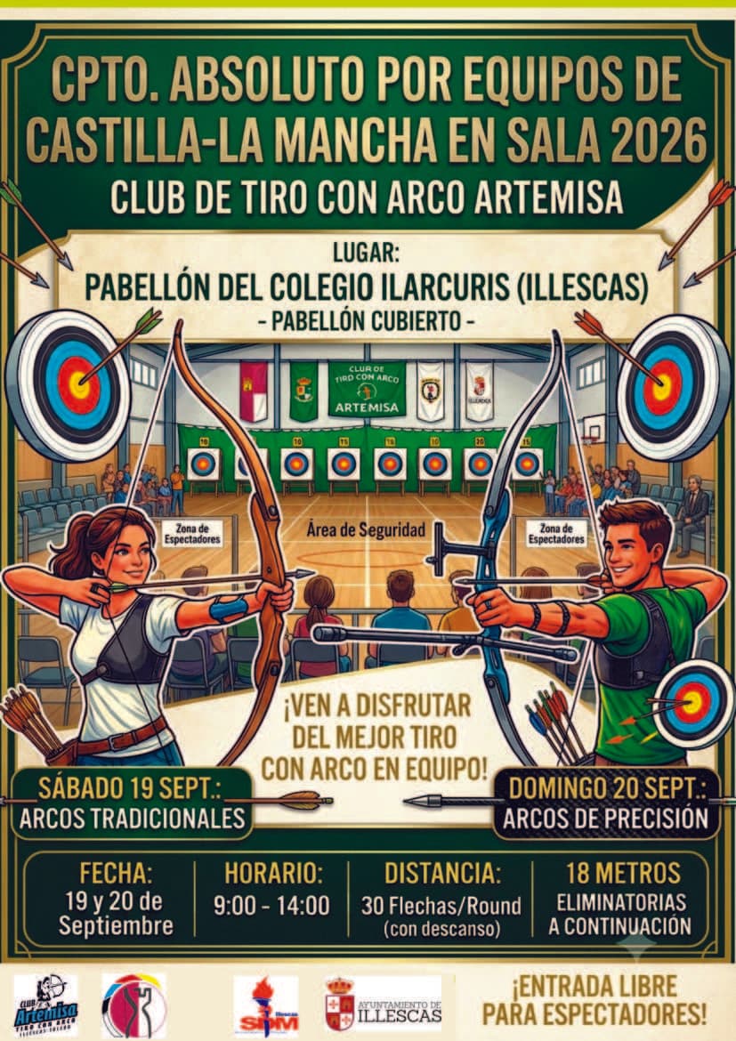CAMPEONATO ABSOLUTO DE CLM DE EQUIPOS DE CLUBES EN SALA TEMP 2025-2026.